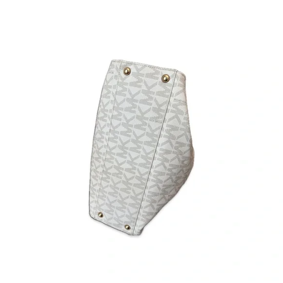 Michael Kors Cream and Brown Hamilton Tote Bag with wallet - Picture 12 of 12